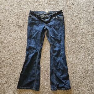 Women's Dark Blue Bootcut Jeans